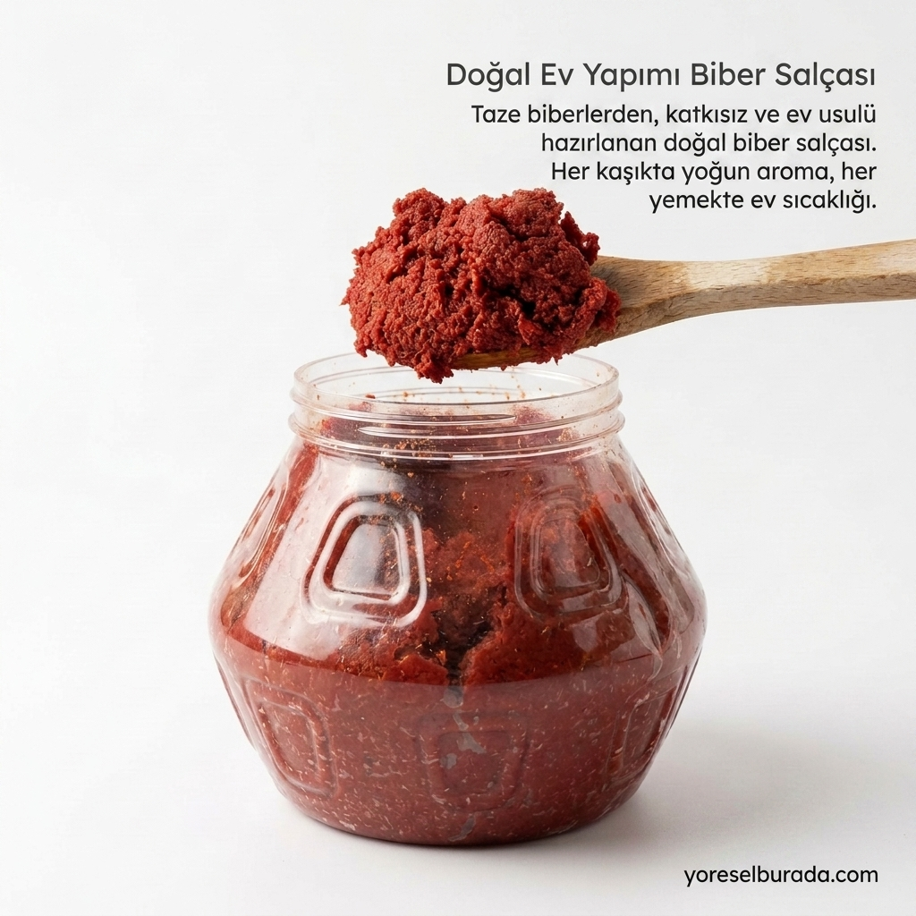 Kayseri'den El Yapımı Katkısız Acı Biber Salçası