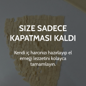 Kayseri Kesilmiş Hazır Mantı Hamuru | Ev Yapımı Lezzet